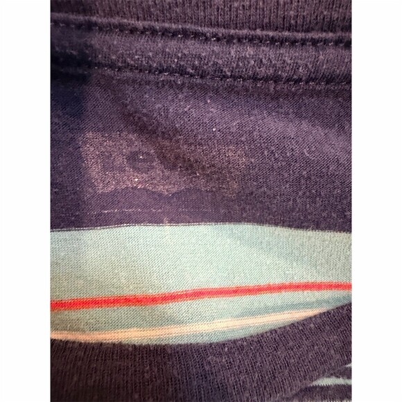 Levi’s T-Shirt Mens Size M Striped Pocket Short Sleeve Crew Neck Navy - Picture 2 of 4